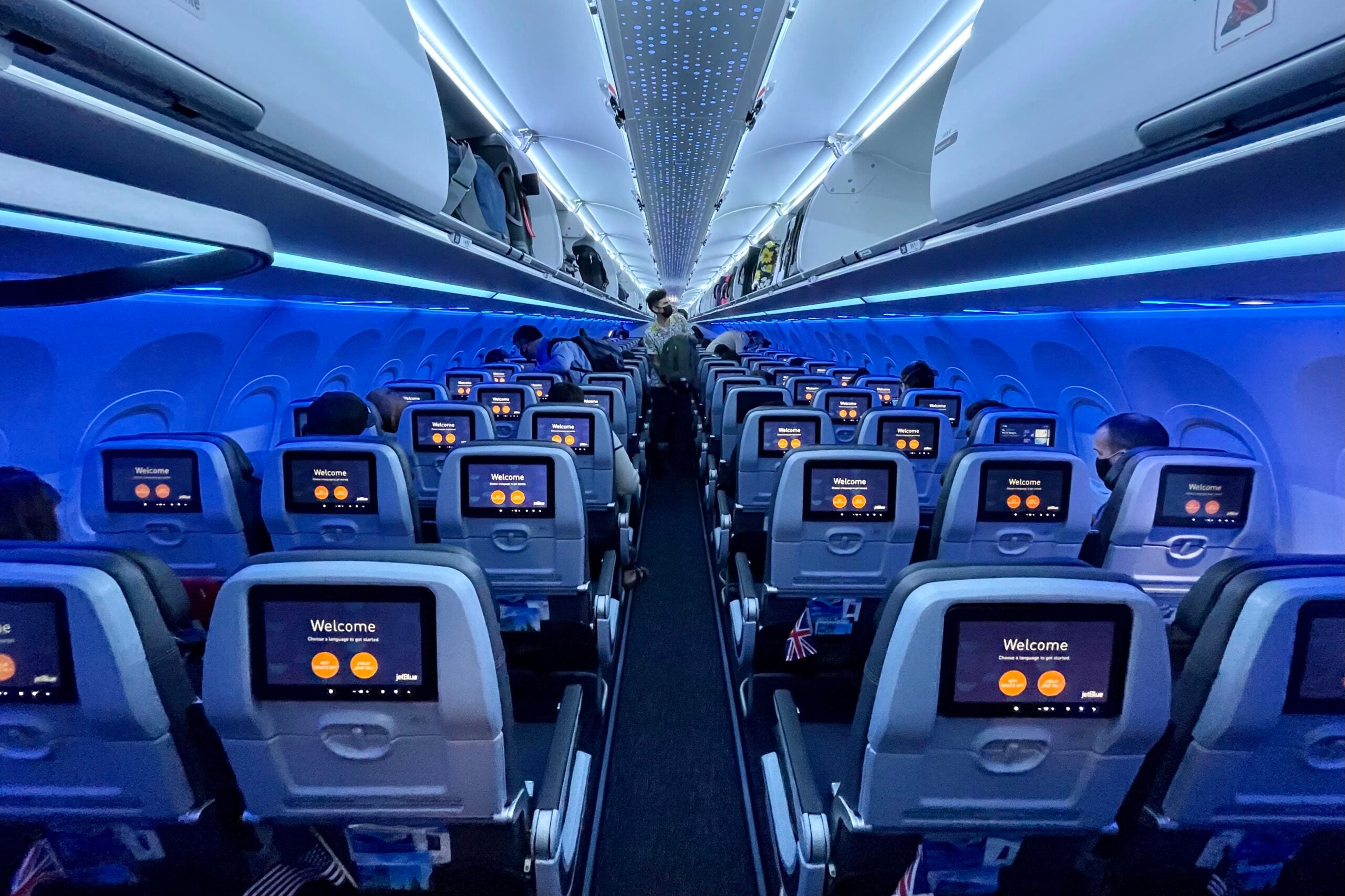JetBlue A321LR JFK-LHR inaugural economy core ZH