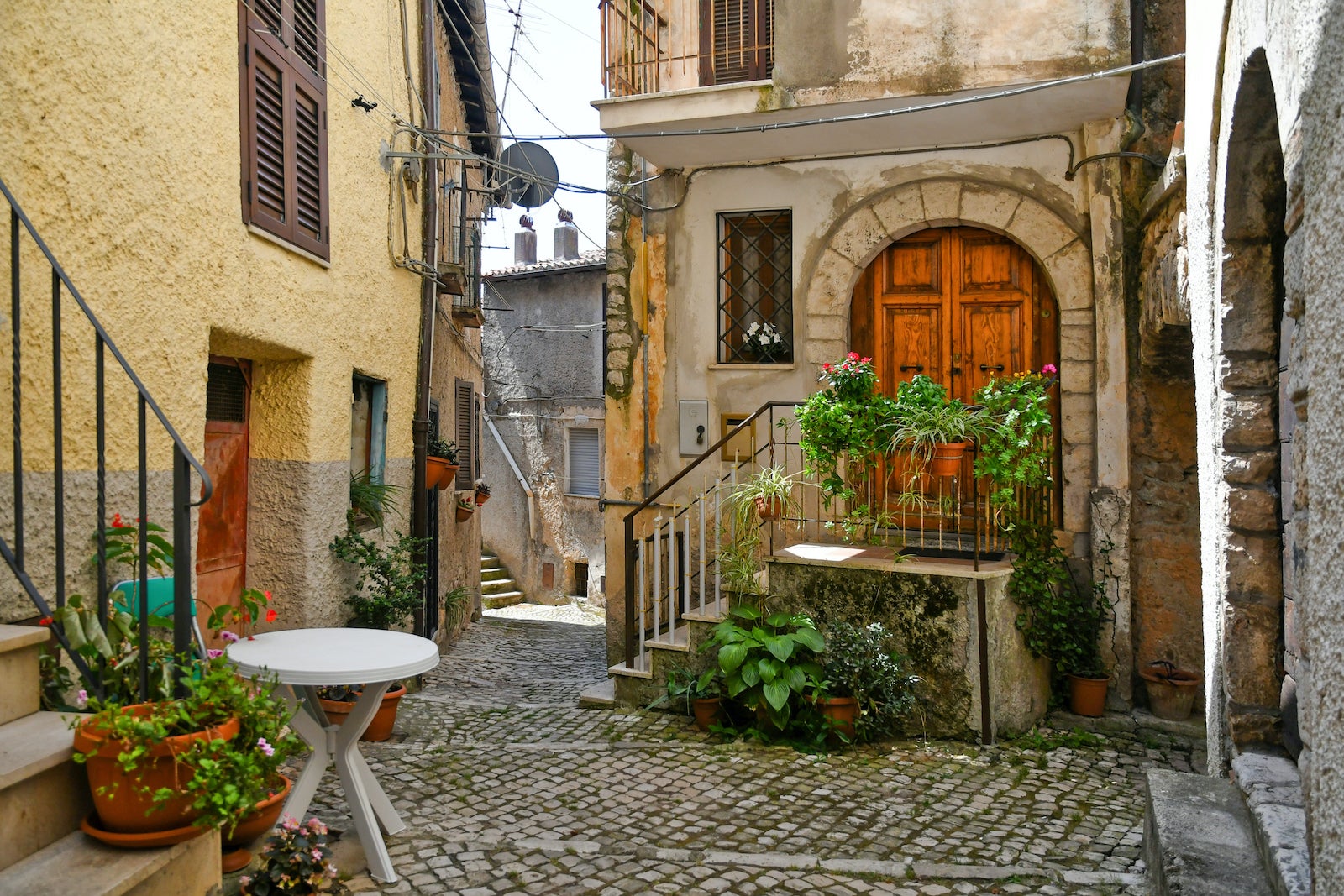 The old town of Maenza in Lazio region.