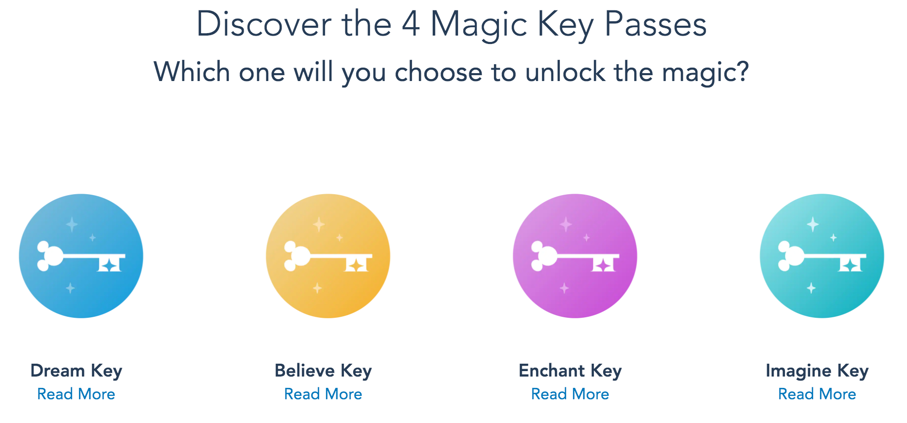Disneyland Magic Key Pass Types