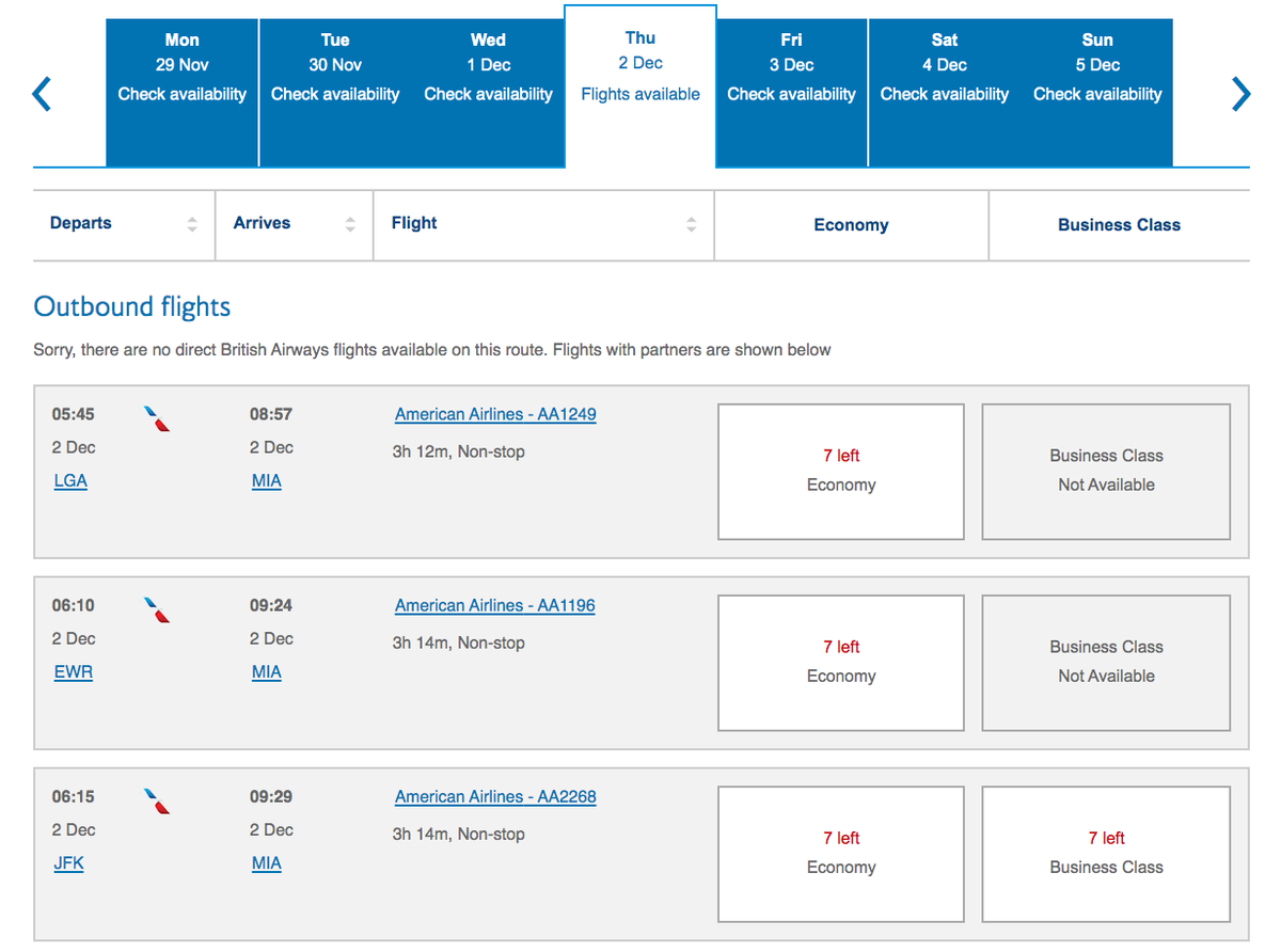 british airways avios book