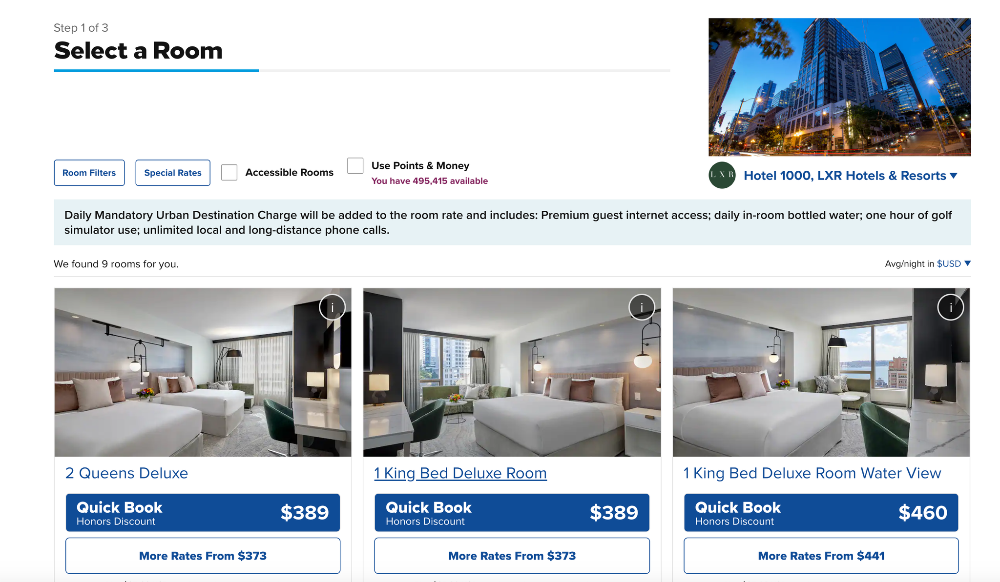 Pretty but pricey Seattle's newest luxury Hilton the Hotel 1000 LXR