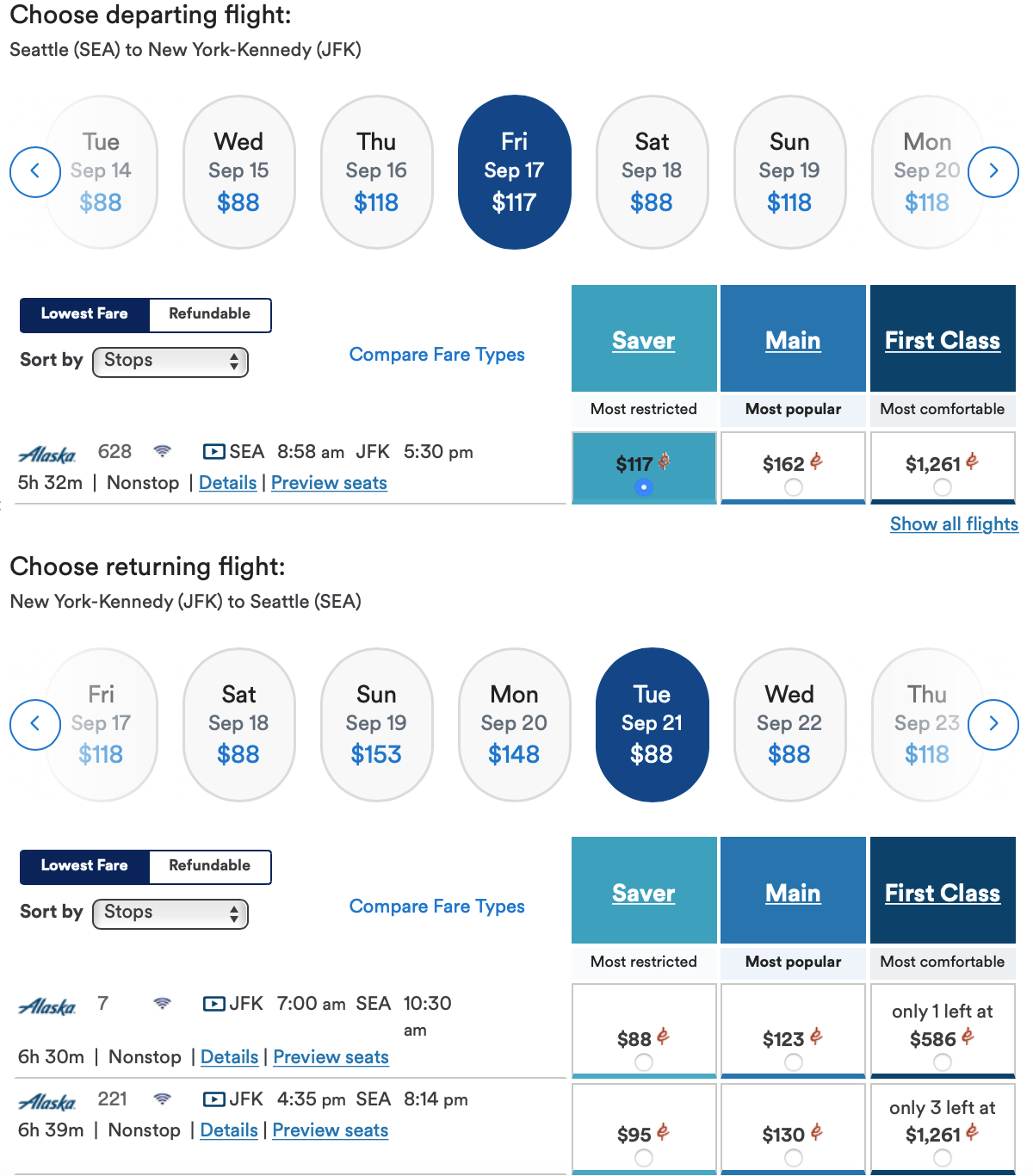 ALASKA AIRLINES BEST DEALS visual data 4