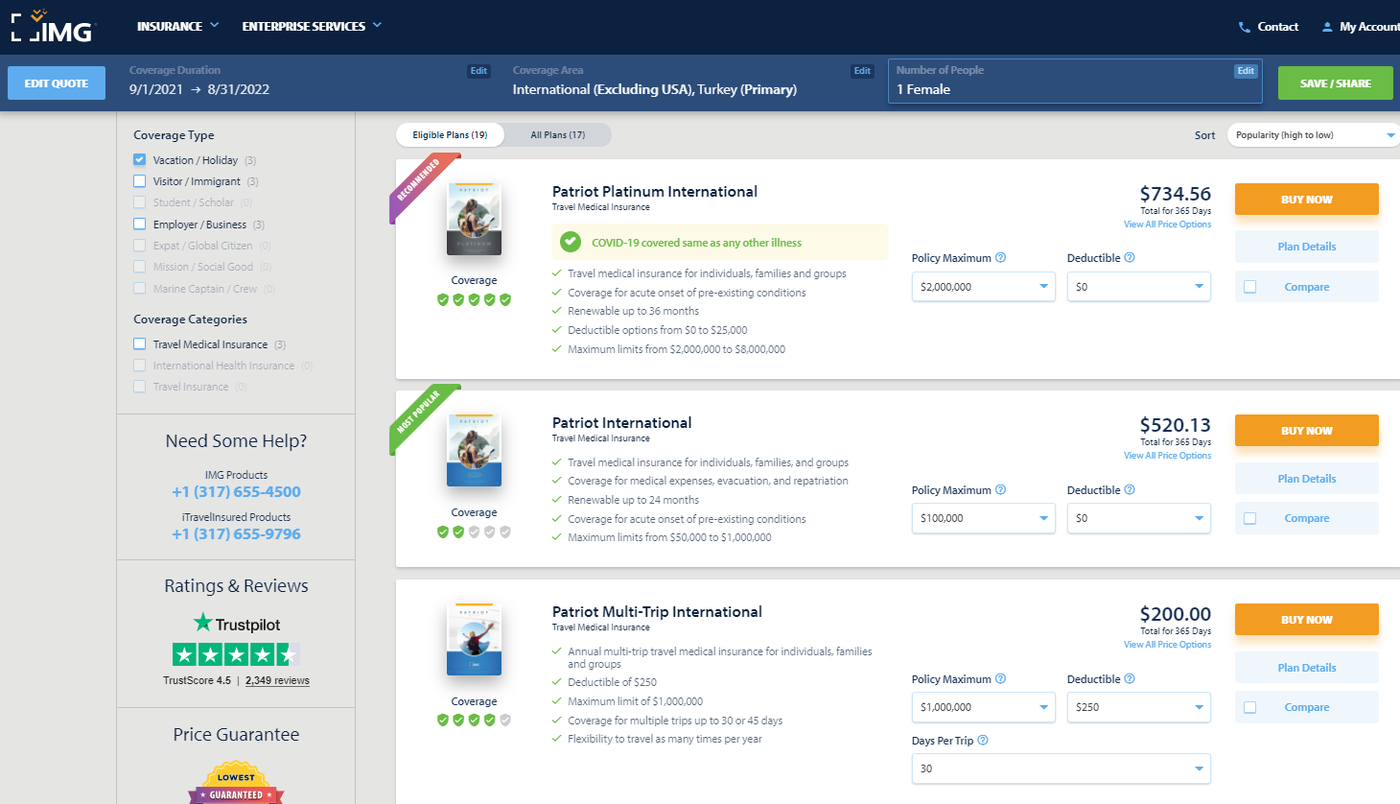 Best travel insurance providers The Points Guy