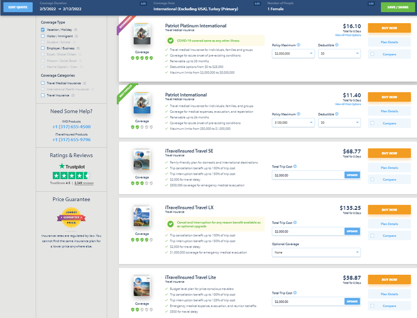 Comparing INF Premier Plus and Elite Plus which Travel Insurance Plan ...