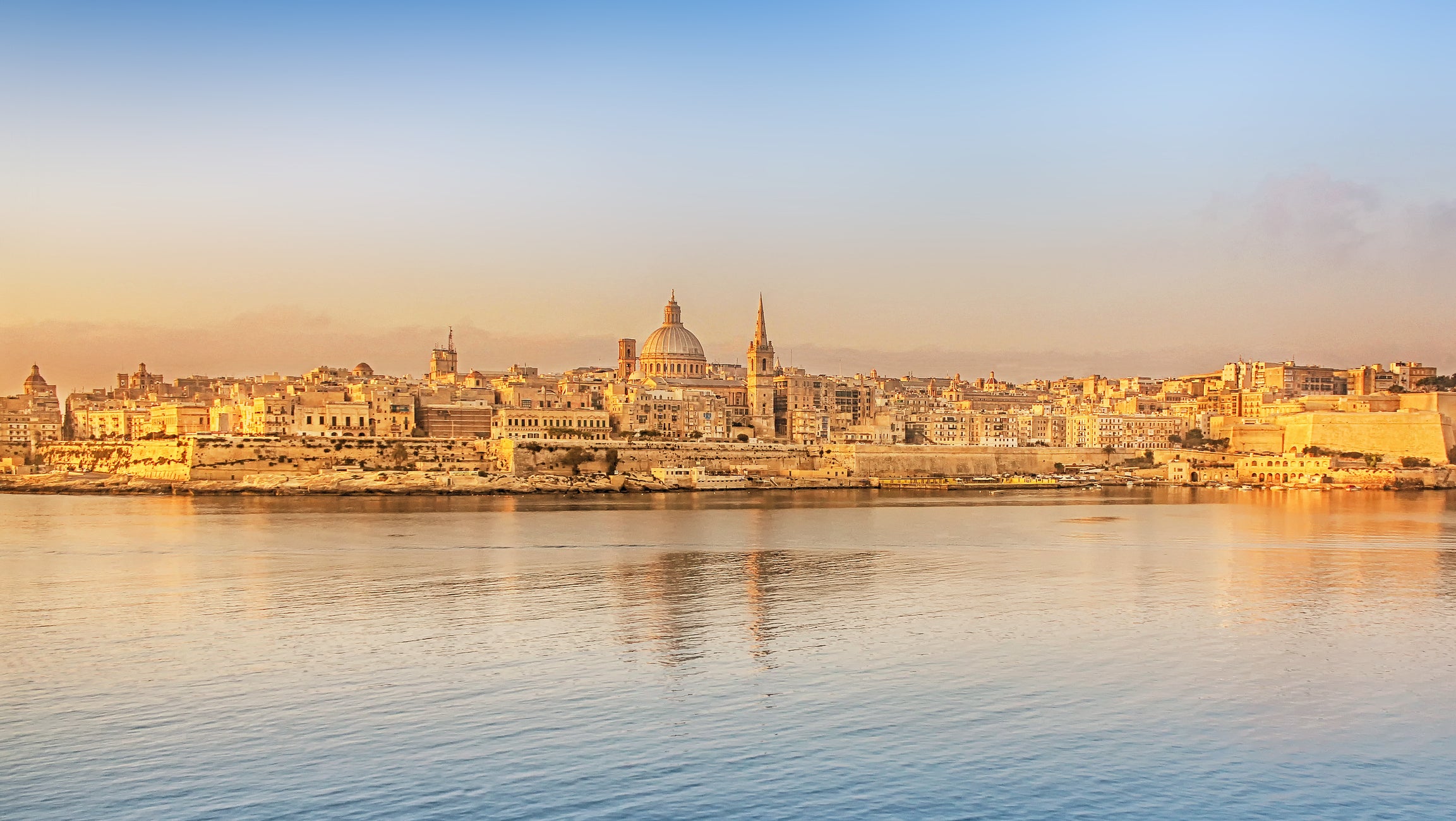 Skyline of city, Valletta, Malta