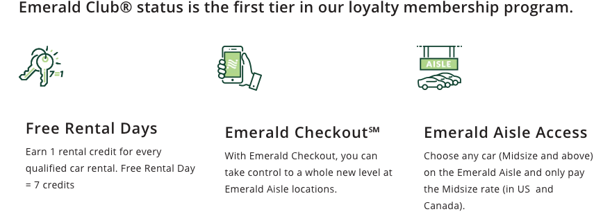 LAST CALL: National Car Rental Emerald Club Executive Elite Sign Up + Free  Rental Day After First use By January 31, 2019 - LoyaltyLobby