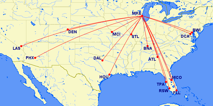 Southwest Routes From MKE ?width=2048