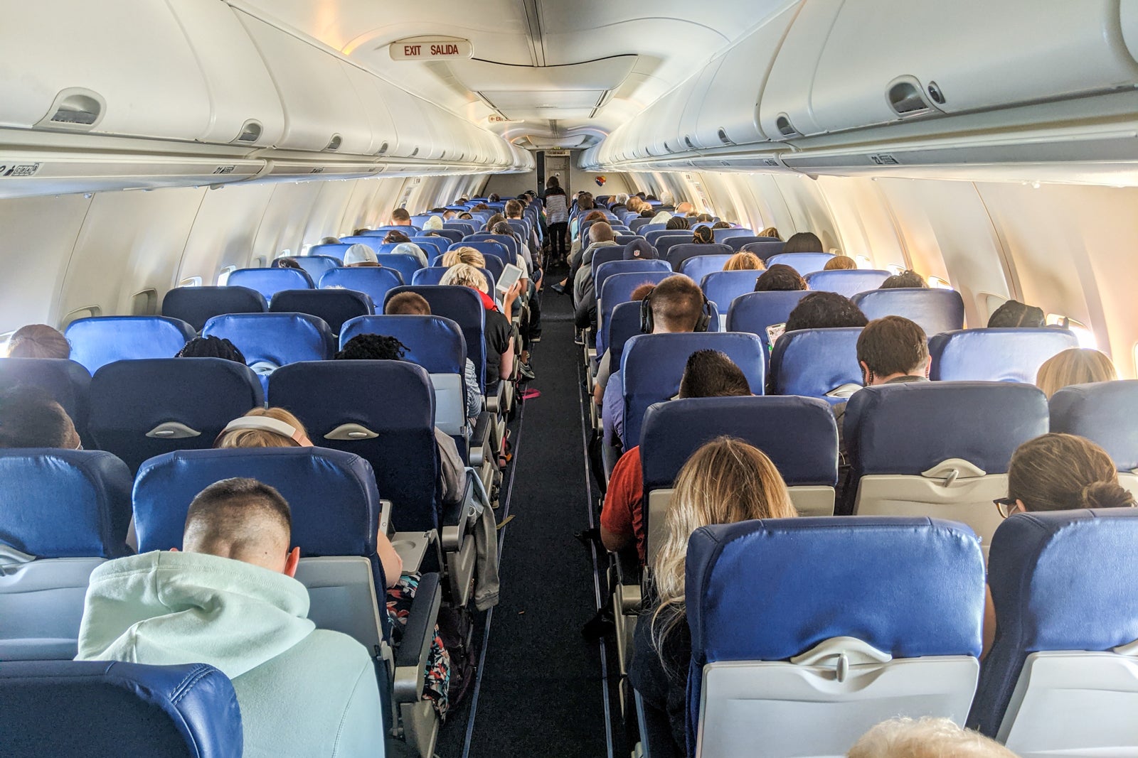Onboard a Southwest flight
