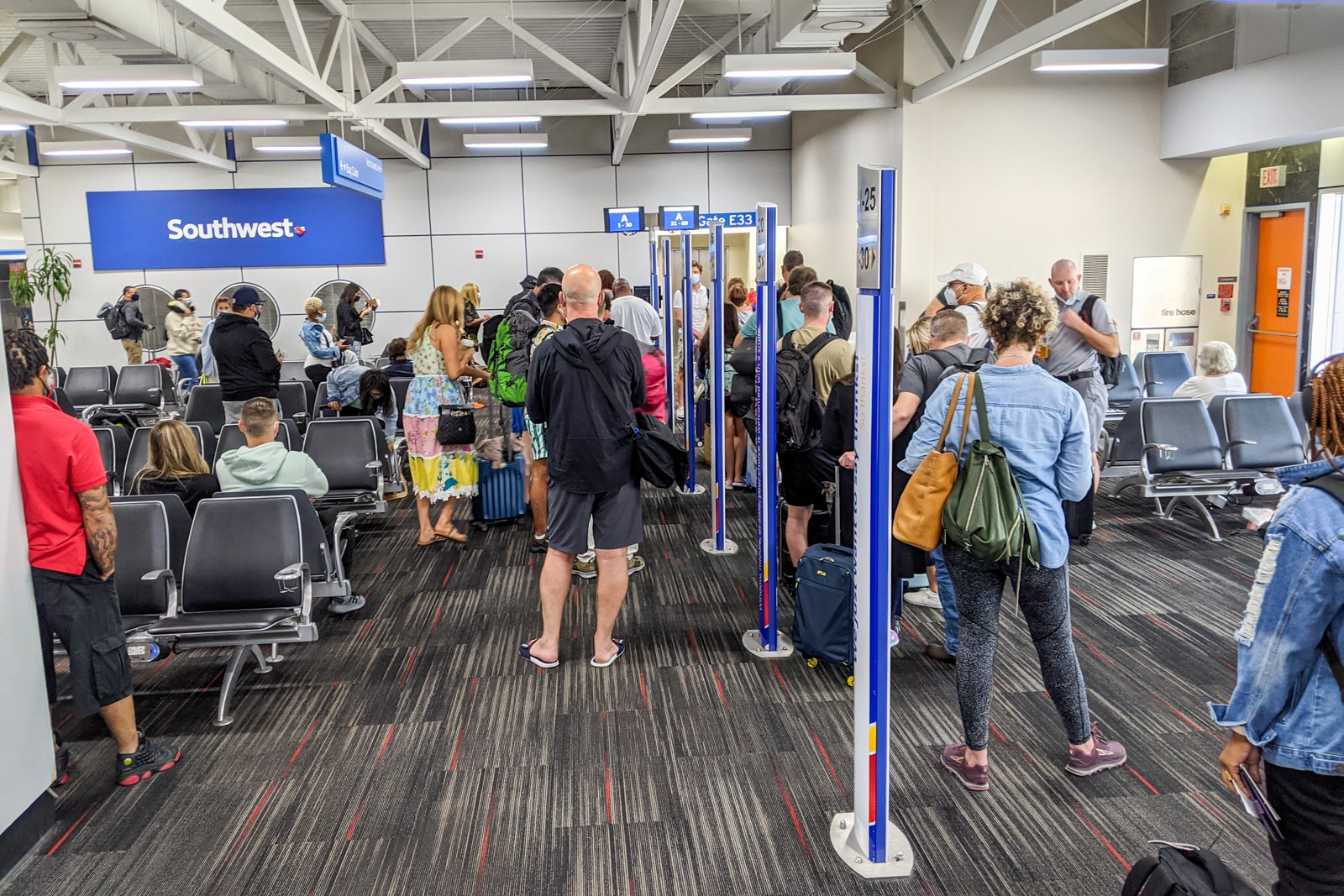 Southwest boarding in St. Louis