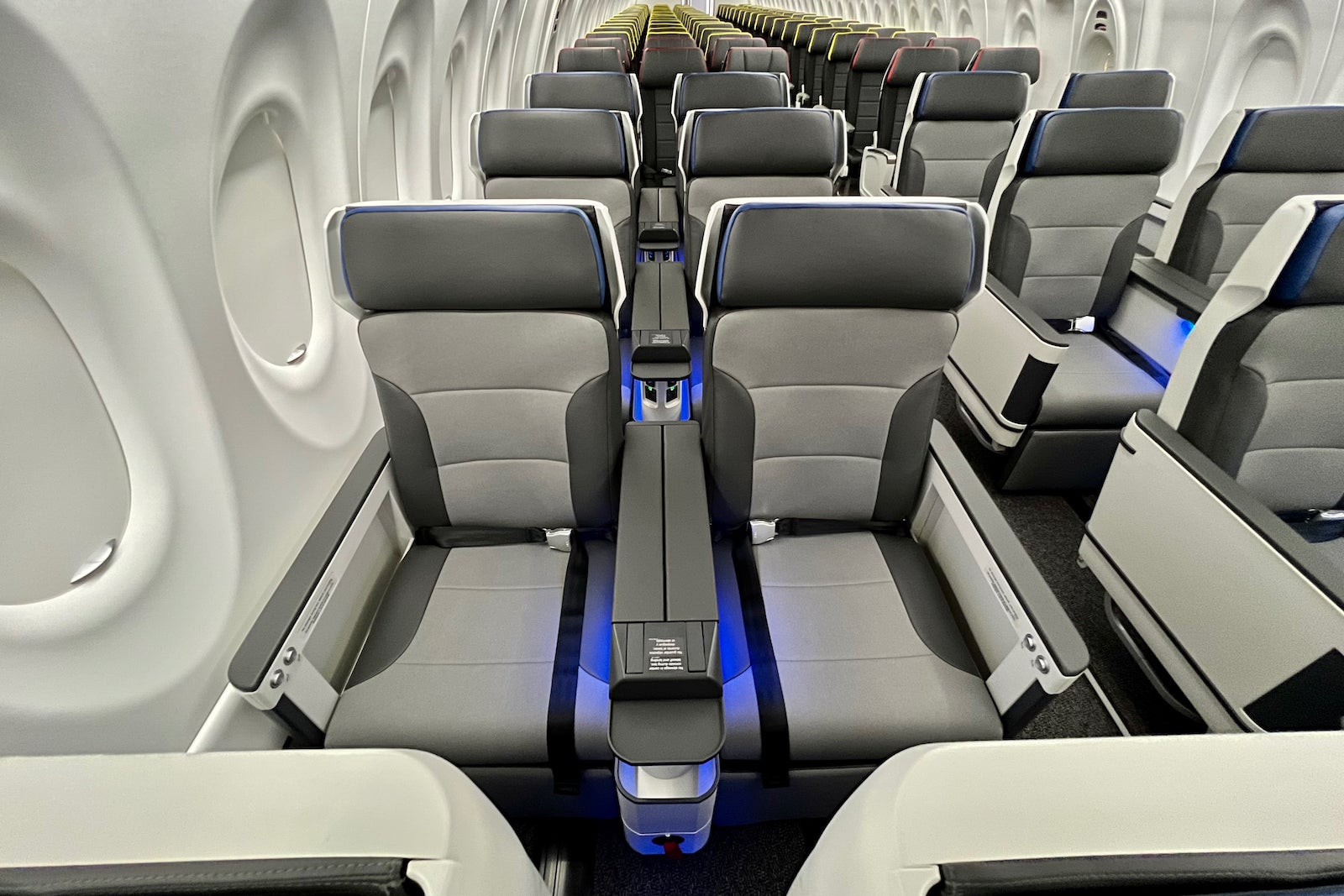 Inside Breeze Airways’ swanky Airbus A220 with 36 firstclass recliners