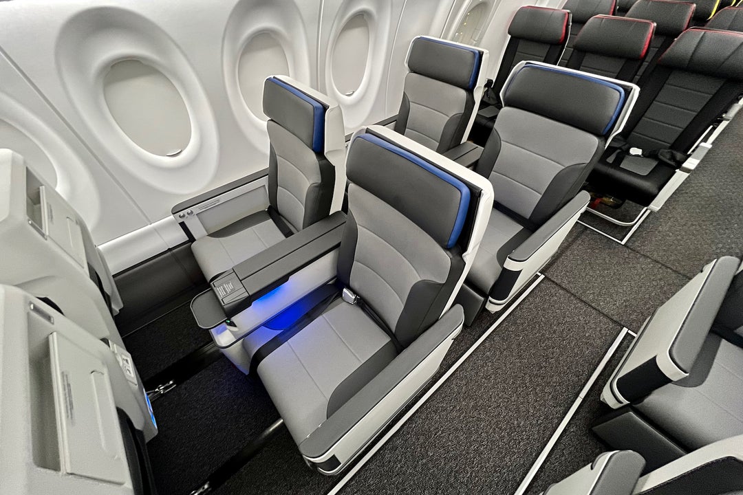 Inside Breeze Airways’ swanky Airbus A220 with 36 firstclass recliners