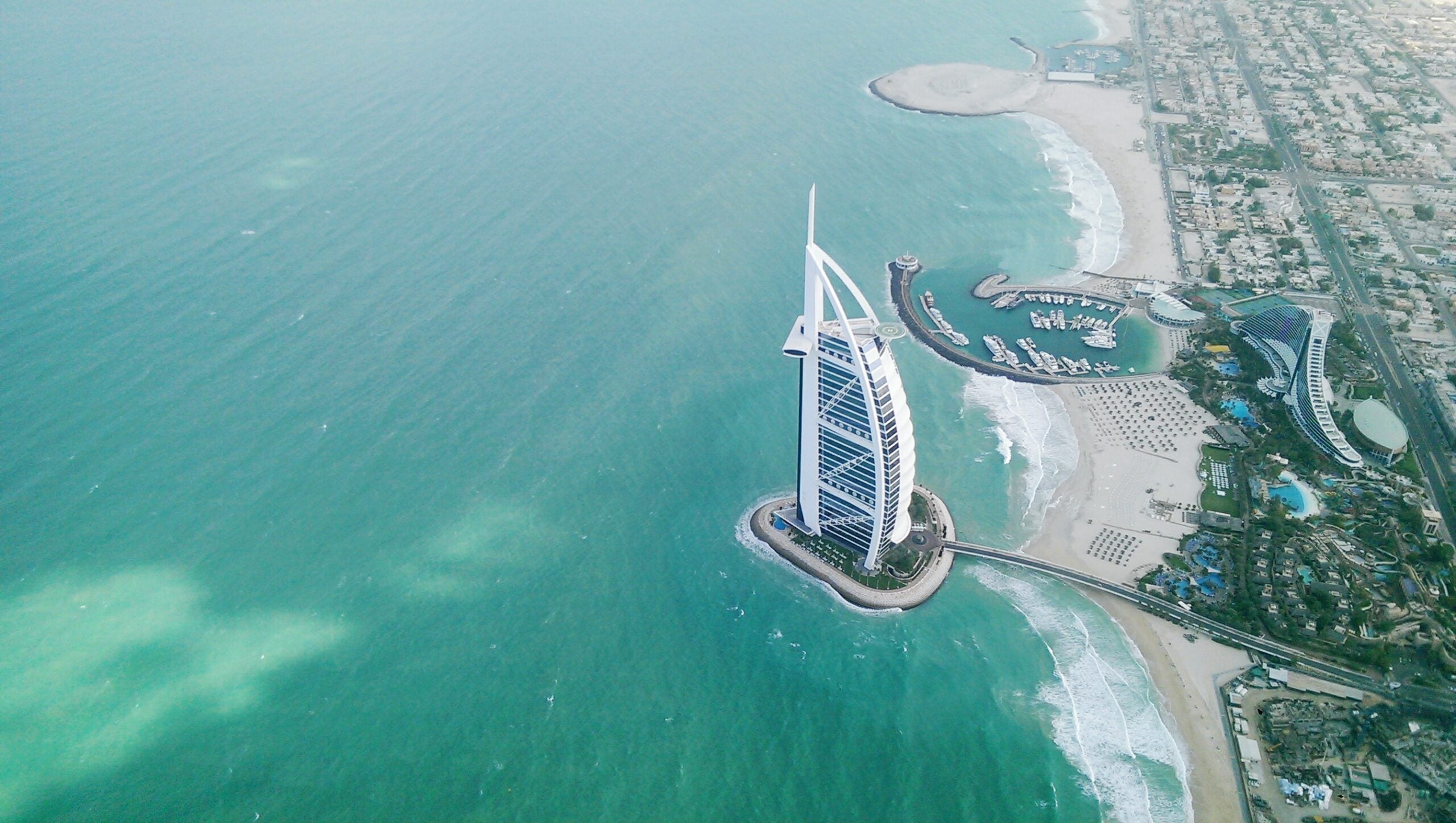 Aerial View Of Jumeirah Beach Hotel