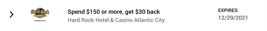 Hard Rock Hotel Amex Offer