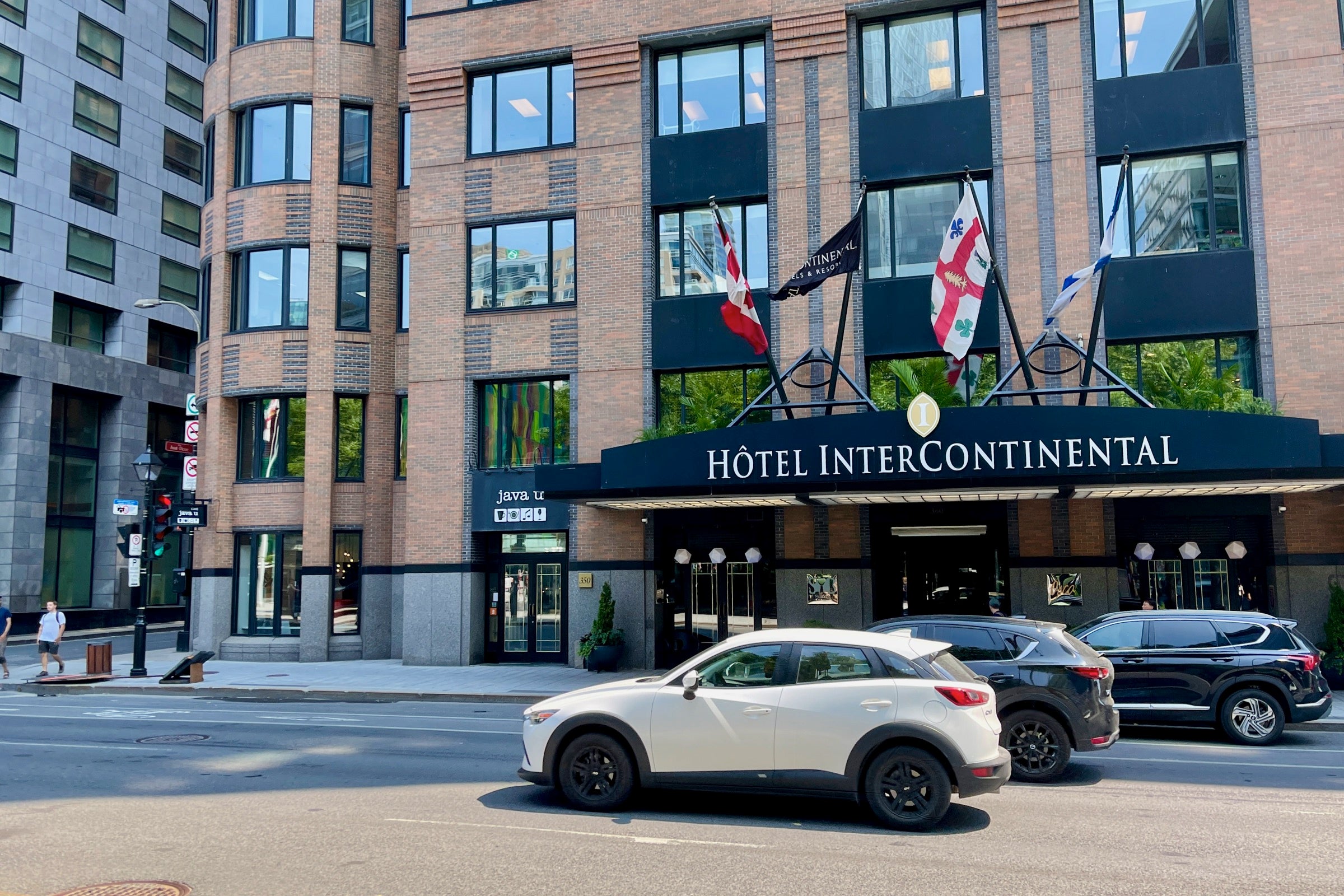 InterContinental Montreal exterior with hotel sign