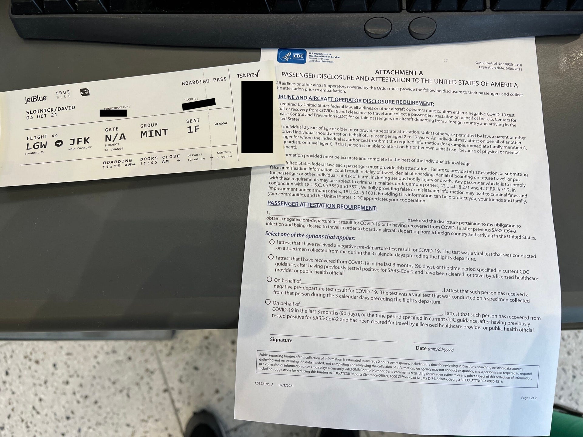 Review JetBlue Mint Studio business class from London Gatwick The