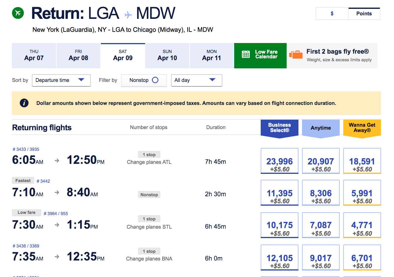 How to redeem points with the Southwest Rapid Rewards program The