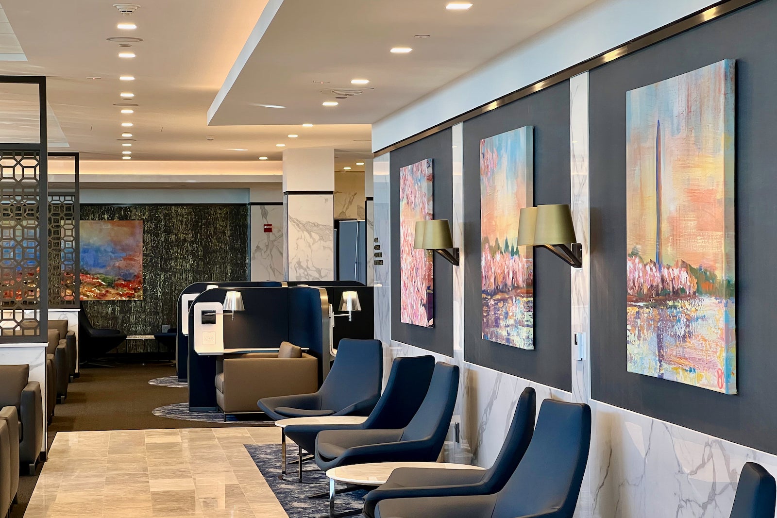 First look inside the new United Polaris Lounge in Washington Dulles