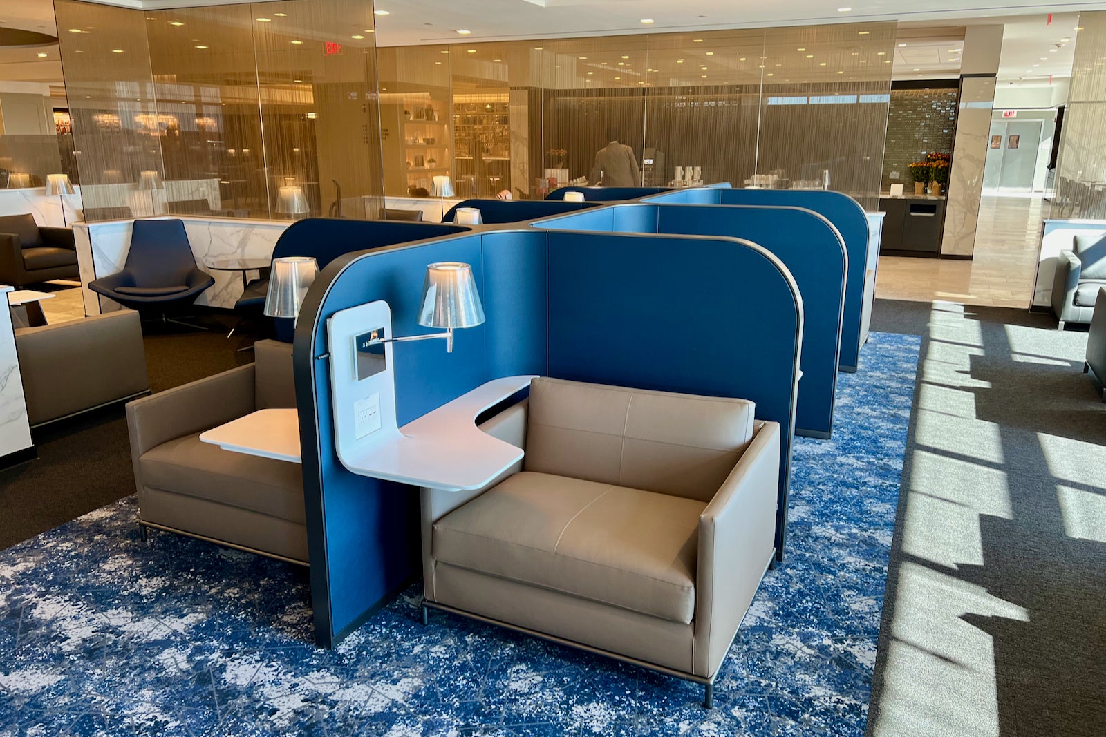 First look inside the new United Polaris Lounge in Washington Dulles