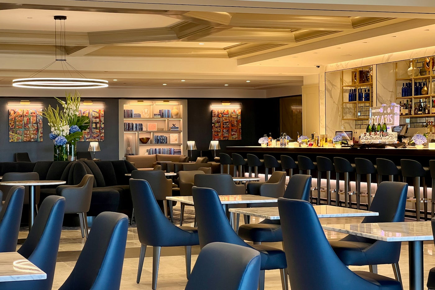 First look inside the new United Polaris Lounge in Washington Dulles