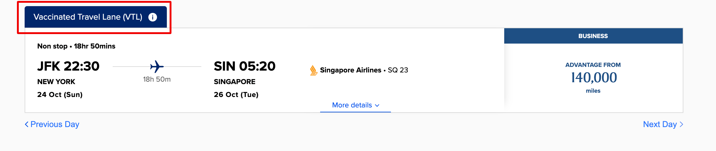 travel requirements for singapore airlines