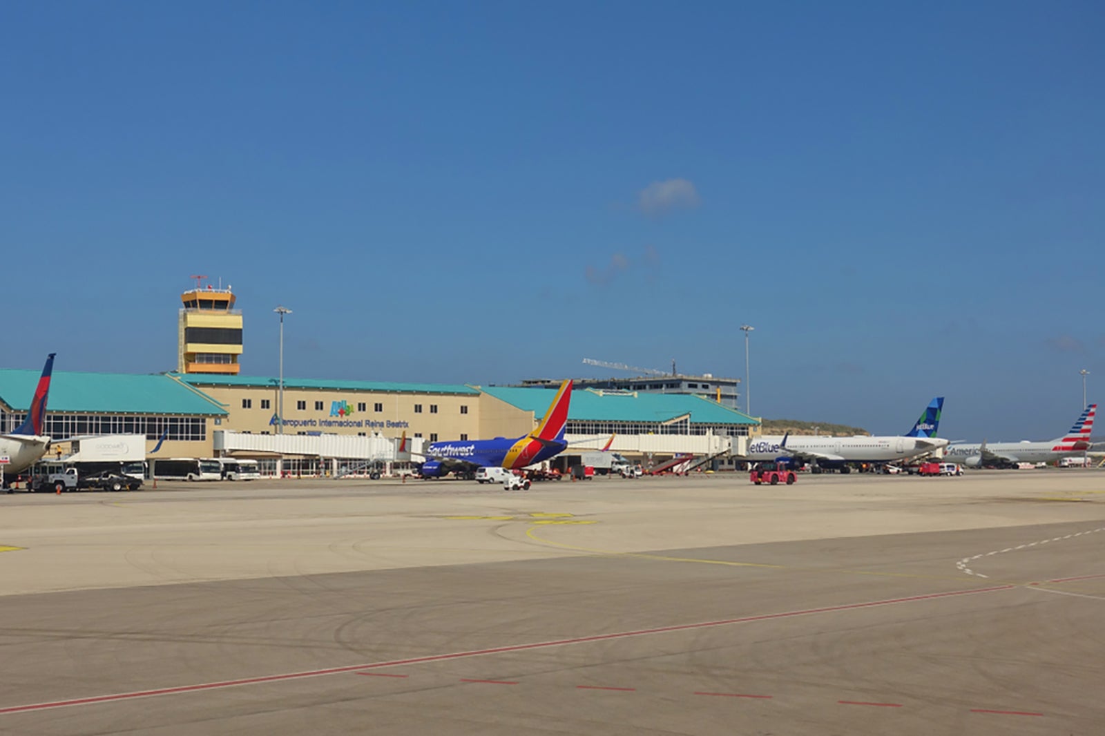Oranjestad,,Aruba,-12,Jan,2019-,View,Of,Airplanes,At,The