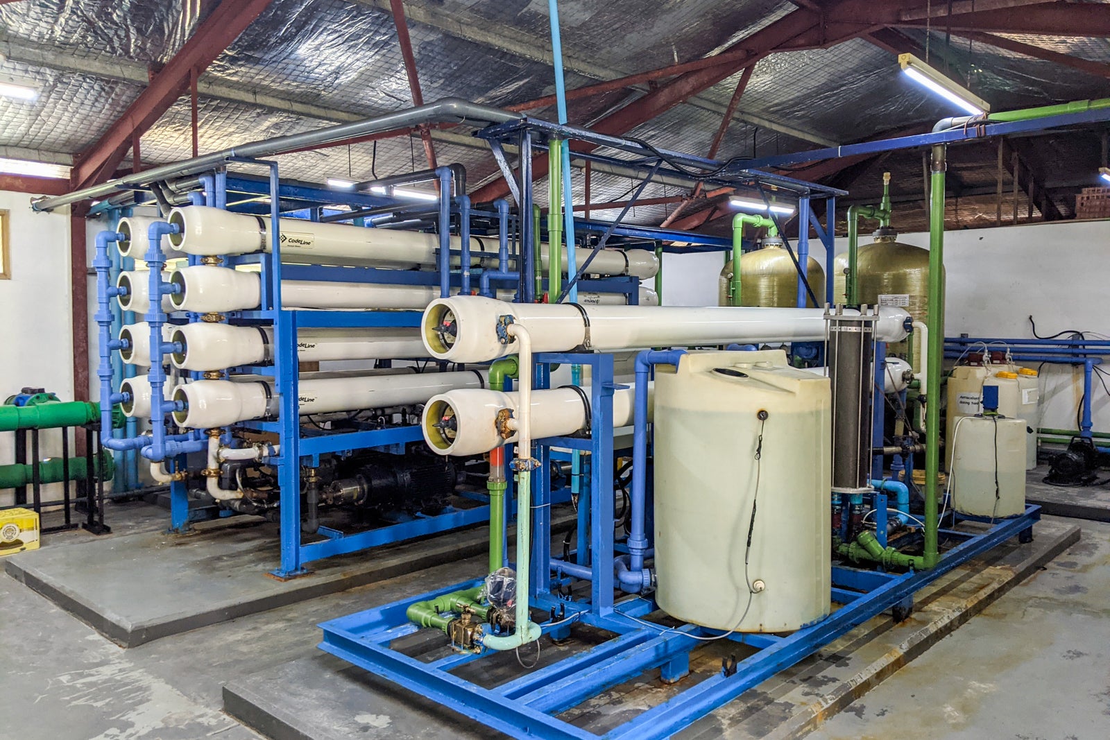 Water desalination room