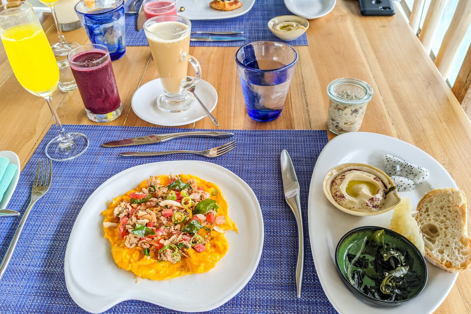 Breakfast at Six Senses Laamu