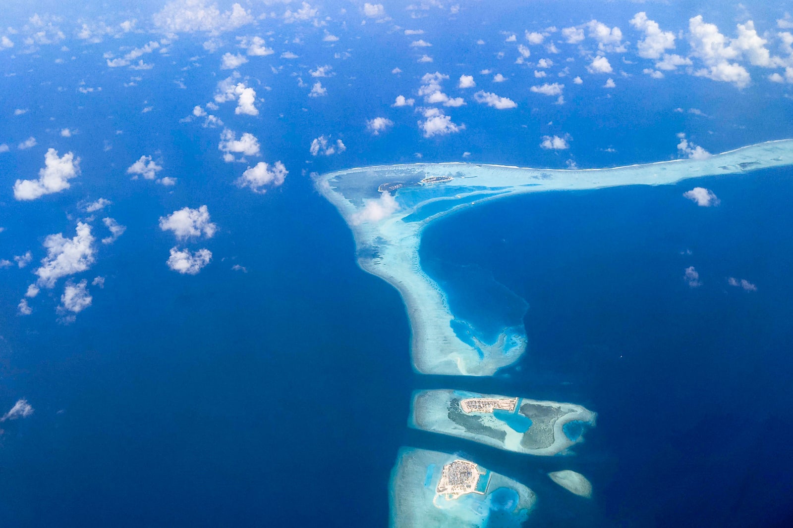 Views from Seats on Maldivian flight