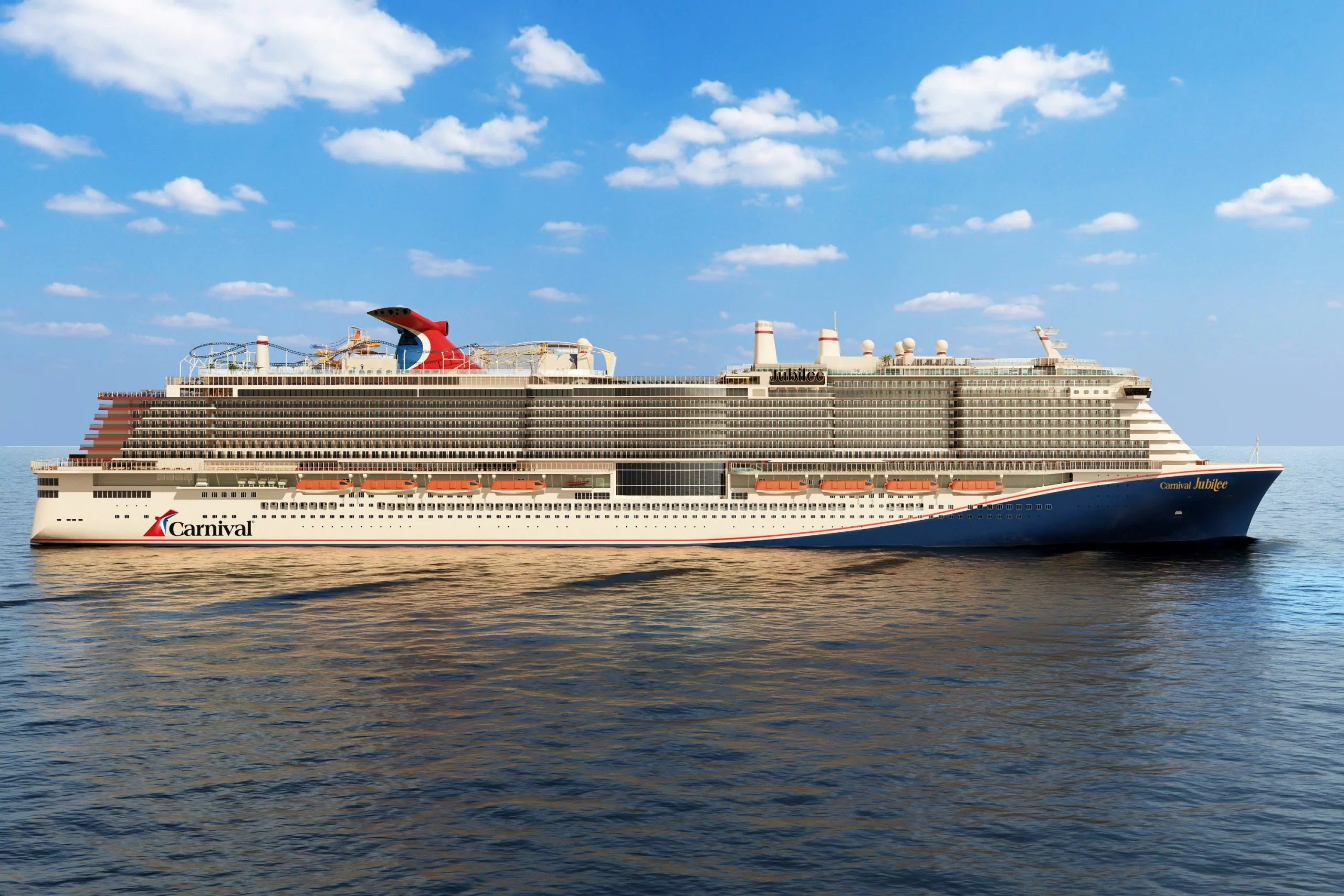 Artist's rendering of Carnival Jubilee cruise ship