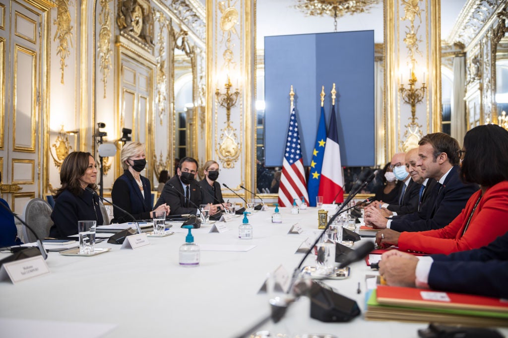 Harris Courts Bigger Role on Global Stage With France Visit