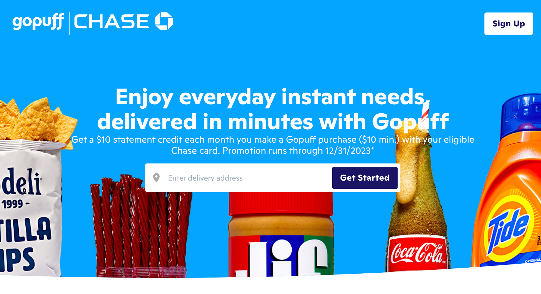 How to get 10 in monthly Gopuff credits for Chase cardholders The