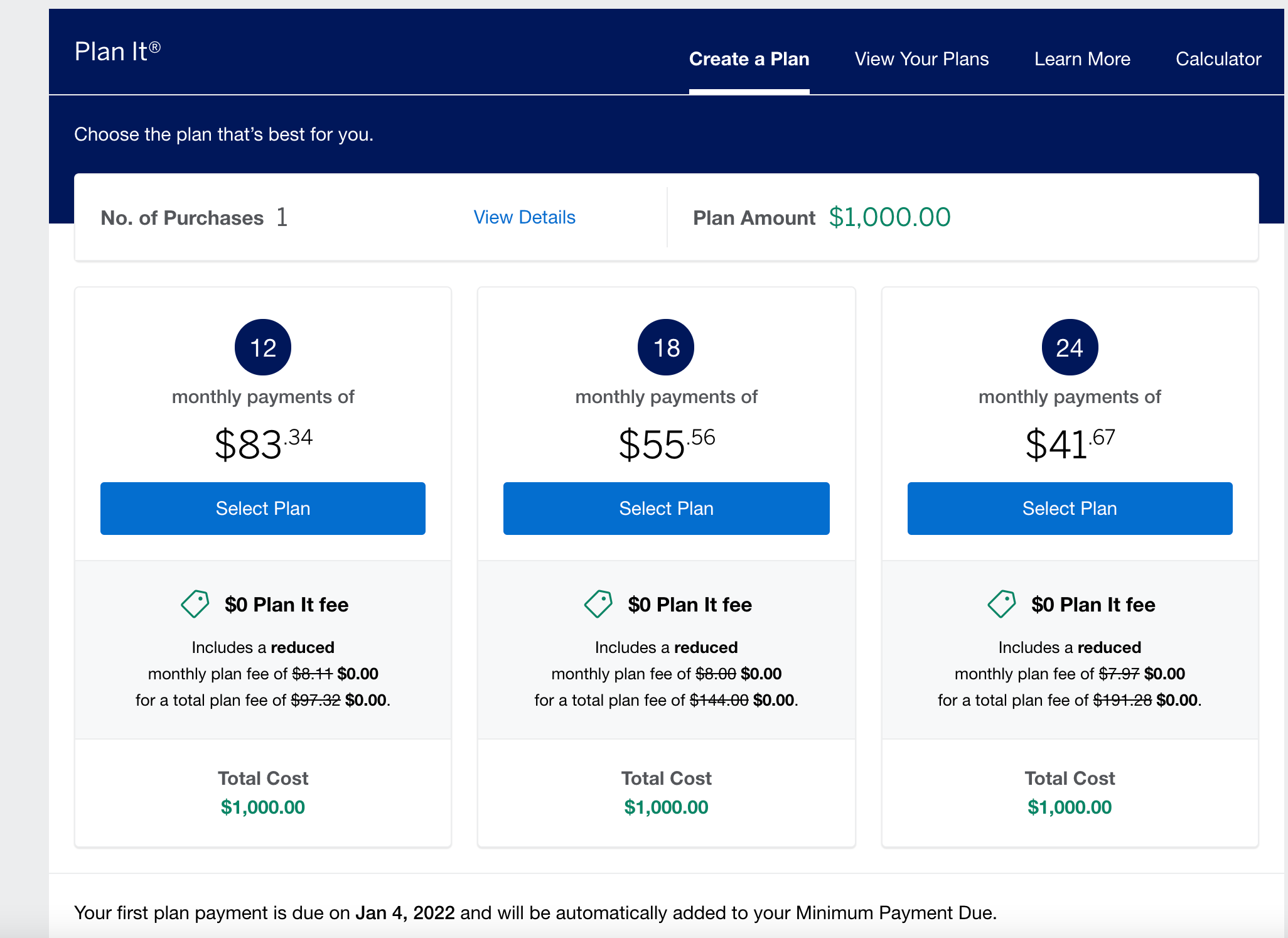 Alternative options for holiday purchase financing My Chase Plan vs