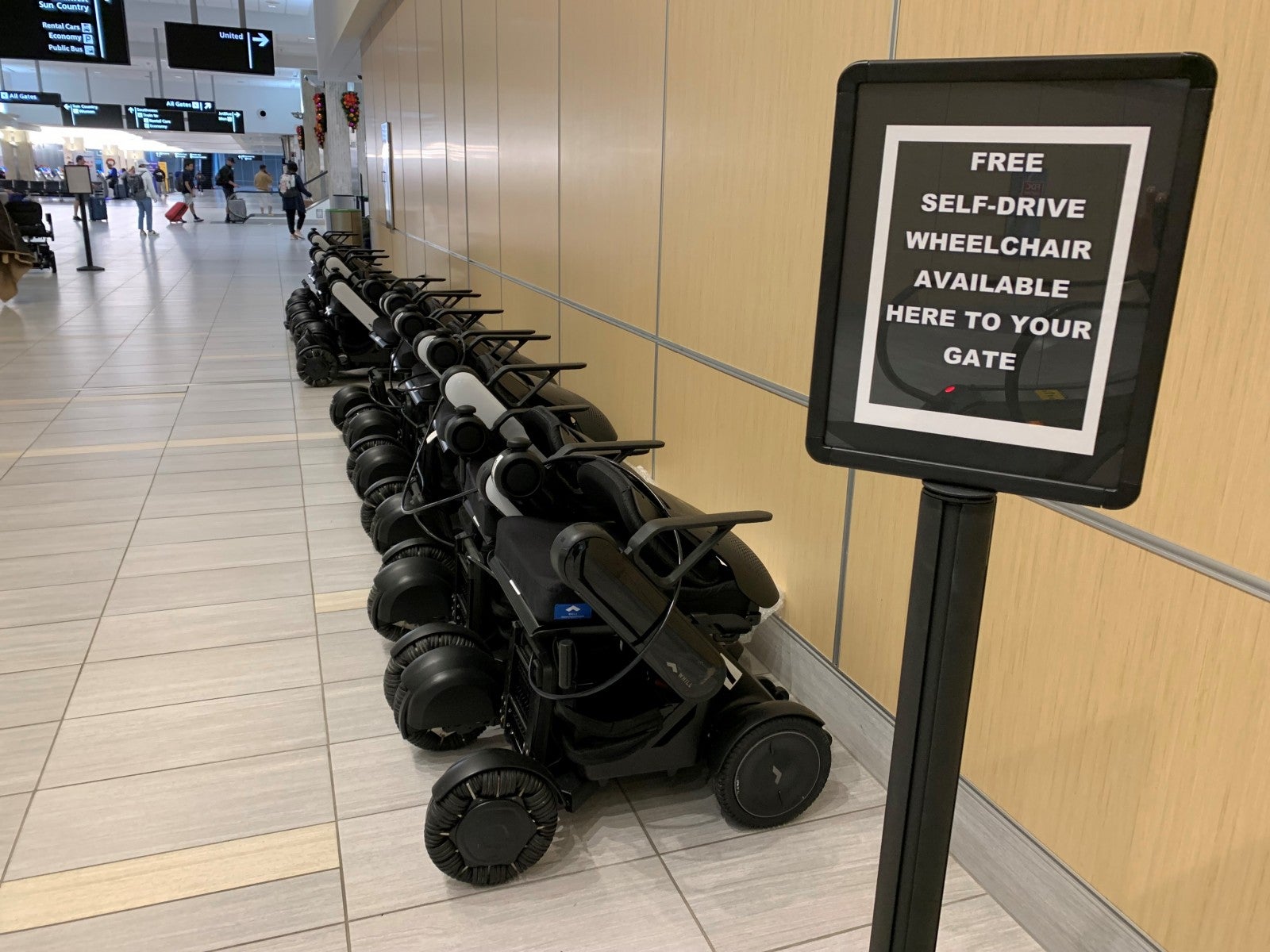 Tampa International Airport is testing selfdrive wheelchairs this week