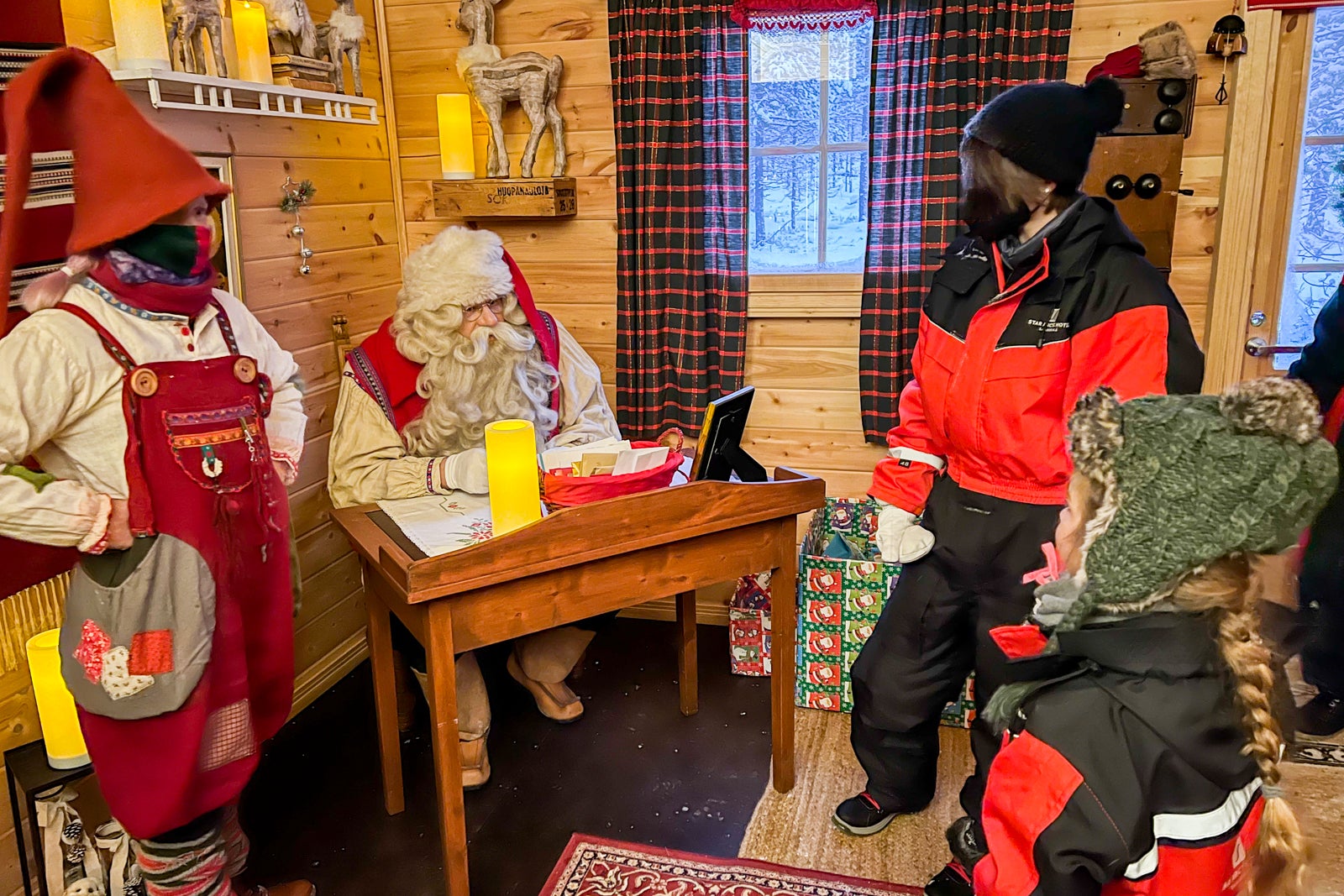 north pole santa trip