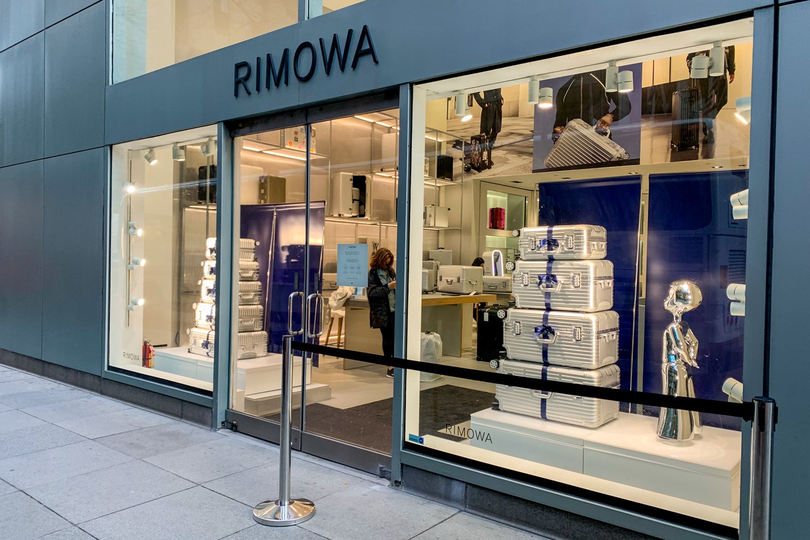 Rimowa storefront on Madison Ave. in NYC