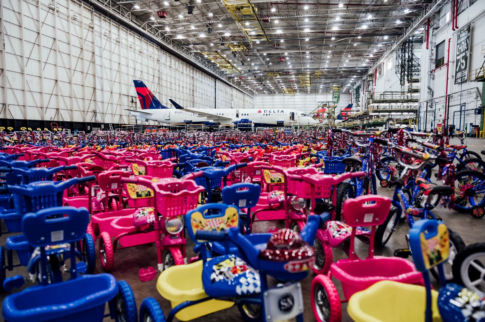Bikes TechOps 2020 Toys for Tots - Courtesy Delta Air Lines