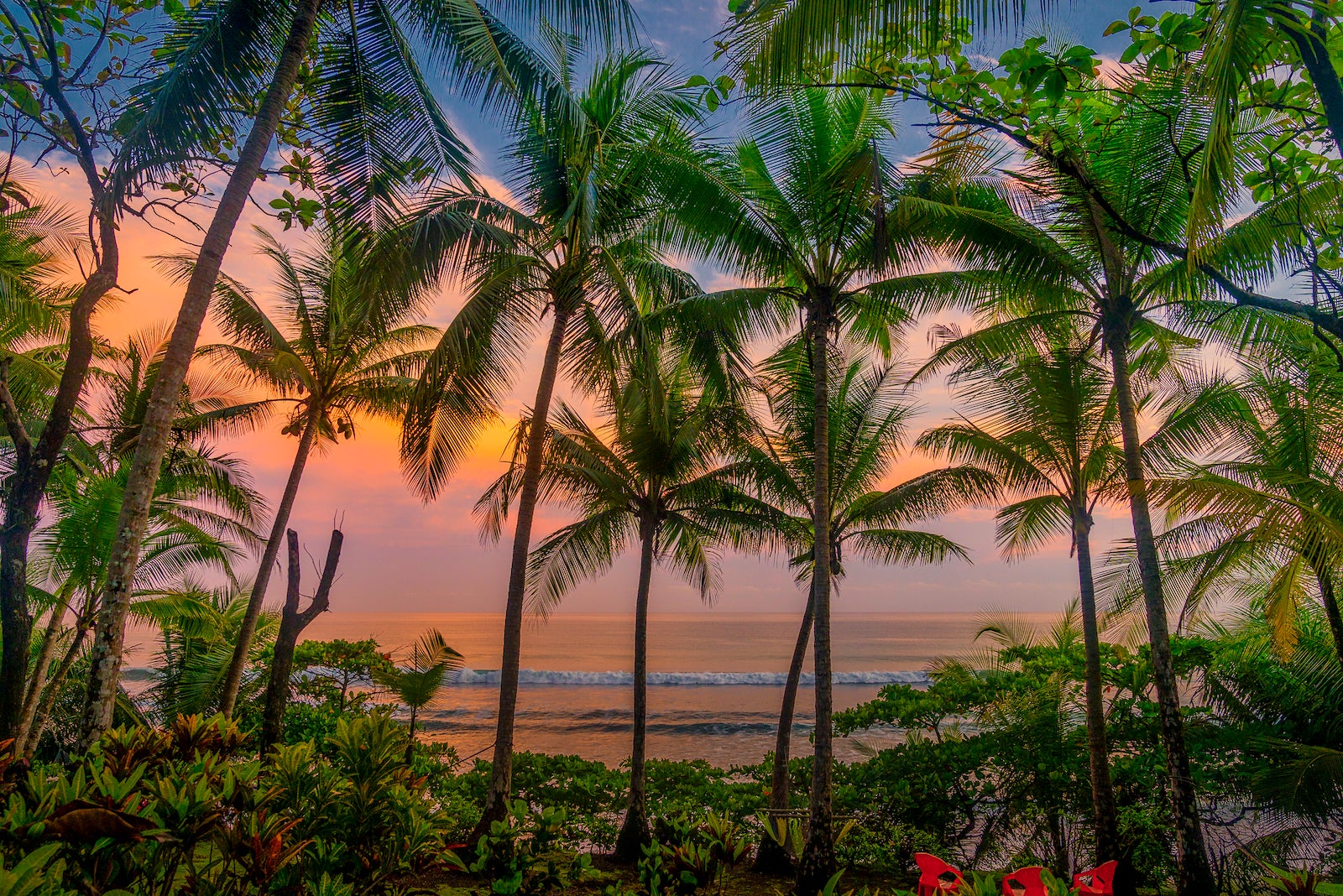 Tropical Sunset, Beach, Corcovado National Park, Costa Rica