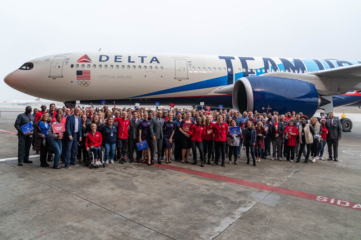 Delta Air Lines reveals special Olympics livery for Team USA on A330 ...