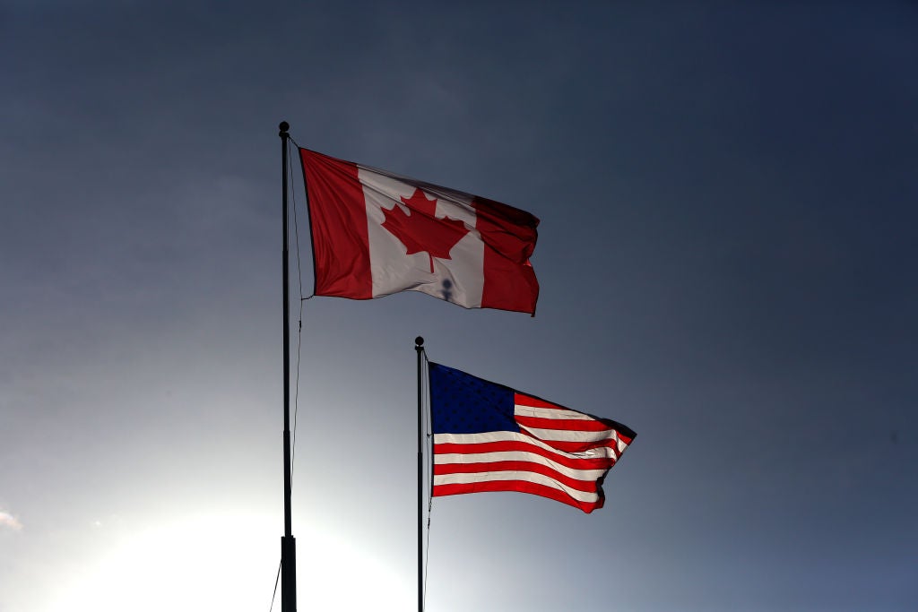 US opened its borders to Canadians