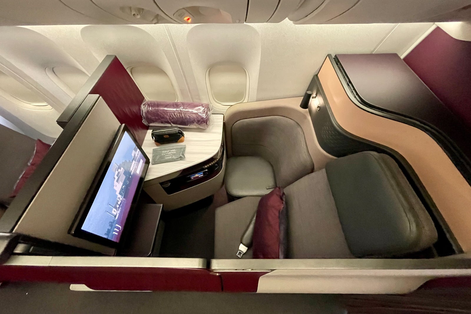 Qatar Airways бизнес 787 8 Qsuite