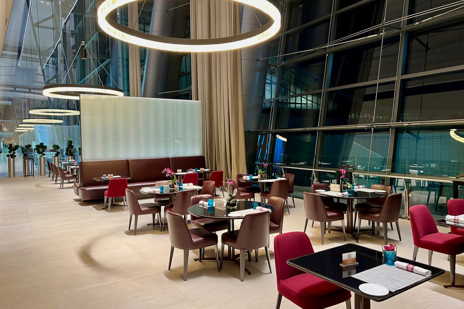 For its business and first-class passengers, Qatar Airways has opened the  world's first Louis Vuitton lounge at Doha airport. In partnership with 16  Michelin-star chef Yannick Alléno the space is accessible via