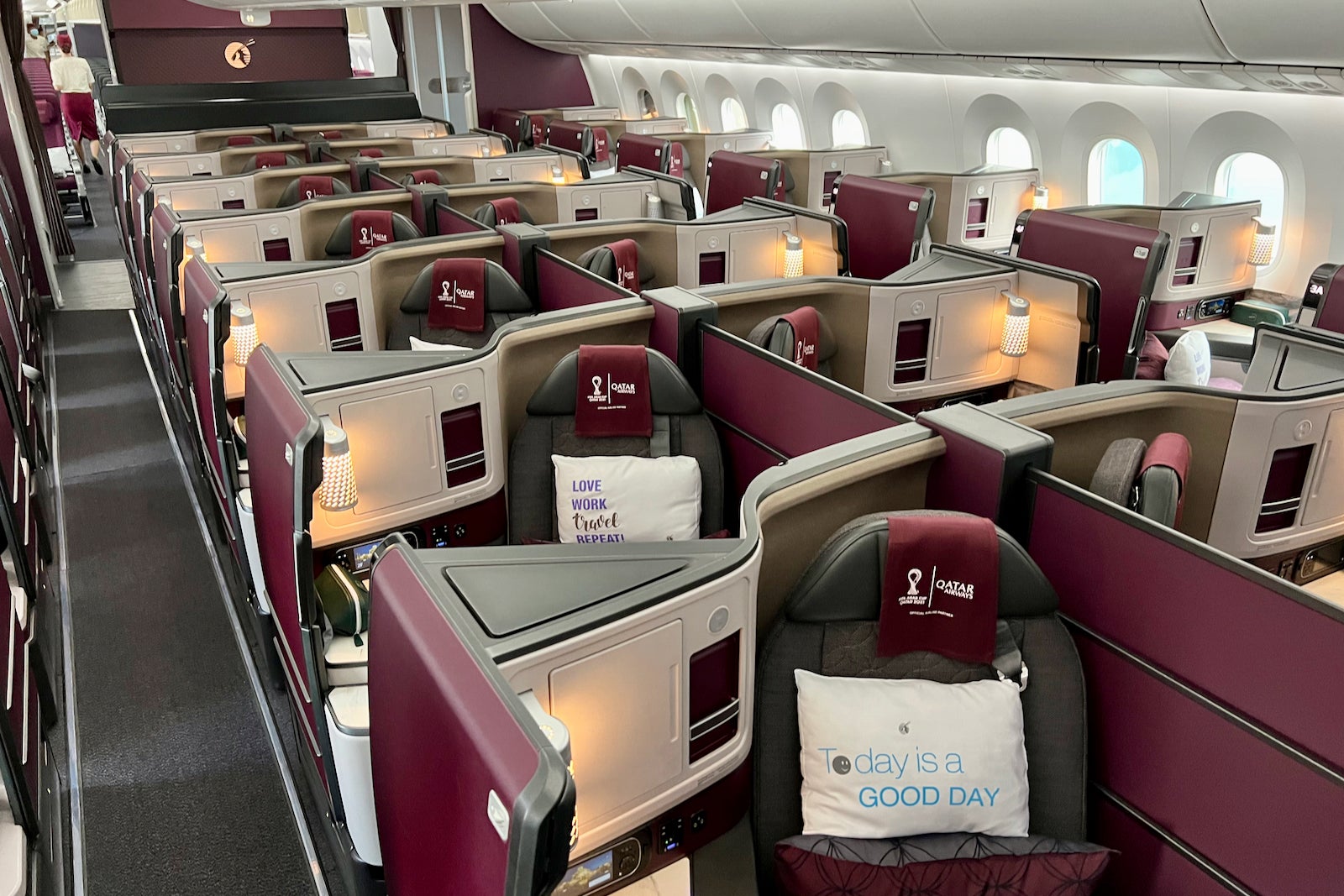 Qatar Airways Boeing 787 9 Business Class Zach Griff 11