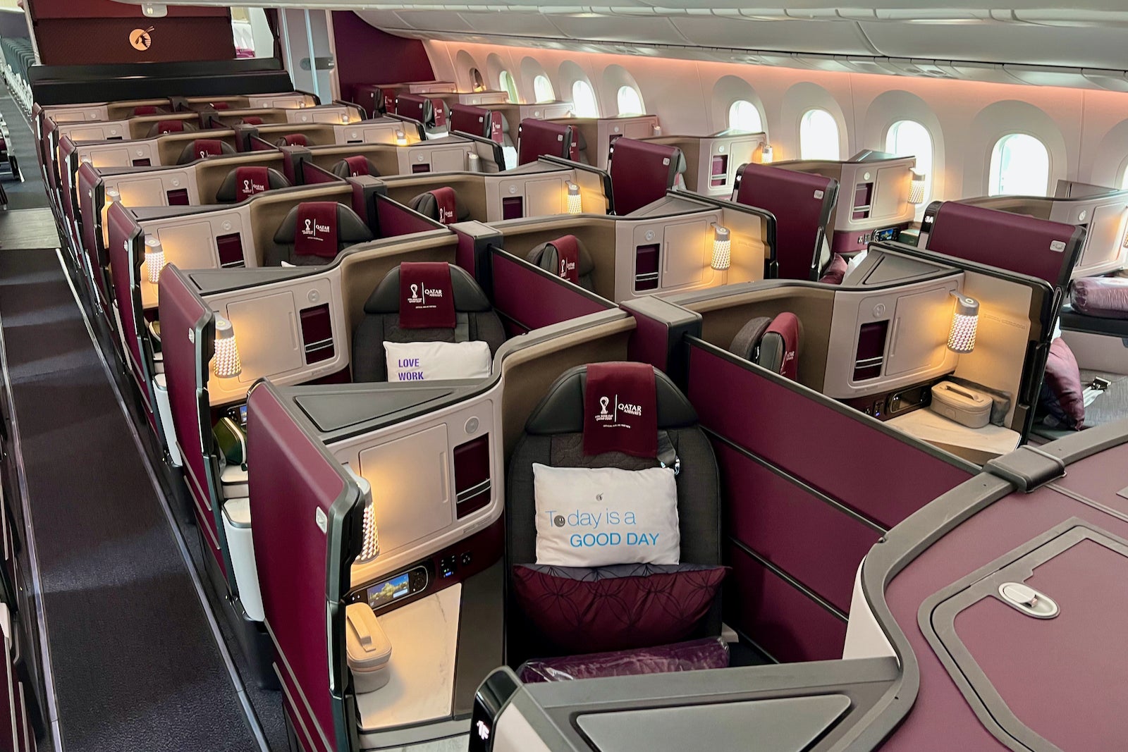 Qatar Airways бизнес 787 8 Qsuite