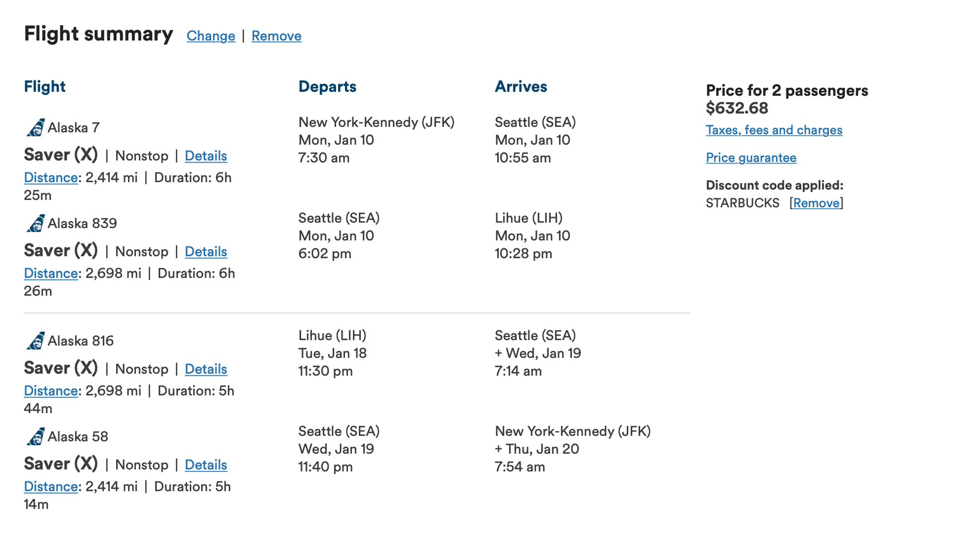 Act fast Buy one, get one for just taxes and fees on Alaska Airlines