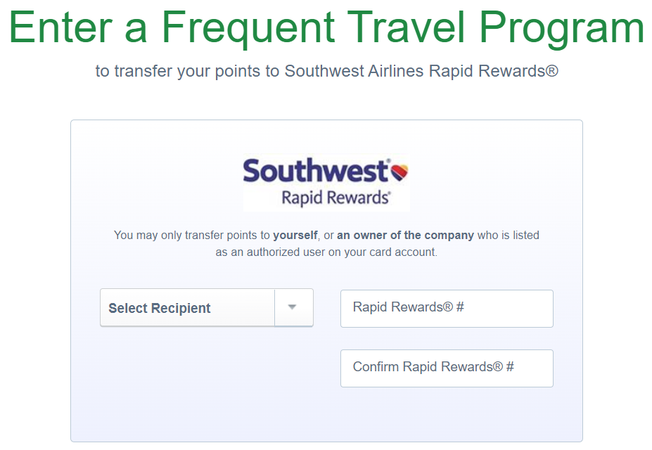 Transferring Chase Ultimate Rewards points