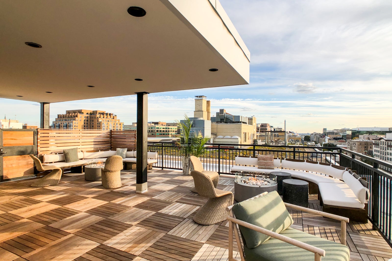 Lady Bird rooftop terrace at the Kimpton Banneker Hotel
