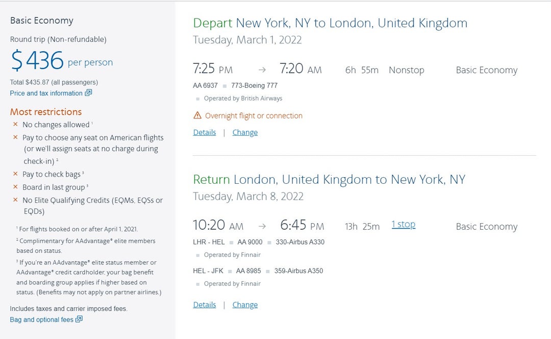 American Airlines puts Europe on sale; Deals start at under $500 - The