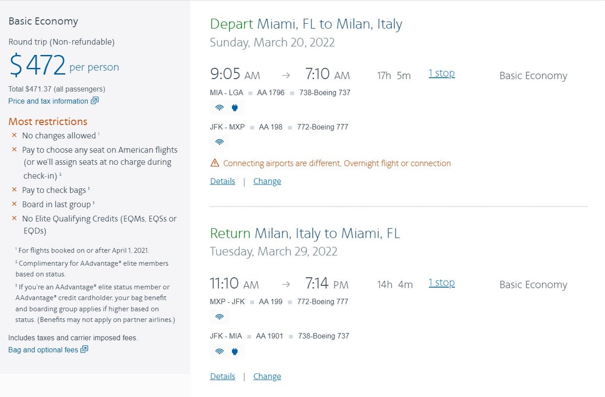 American Airlines puts Europe on sale; Deals start at under $500 - The