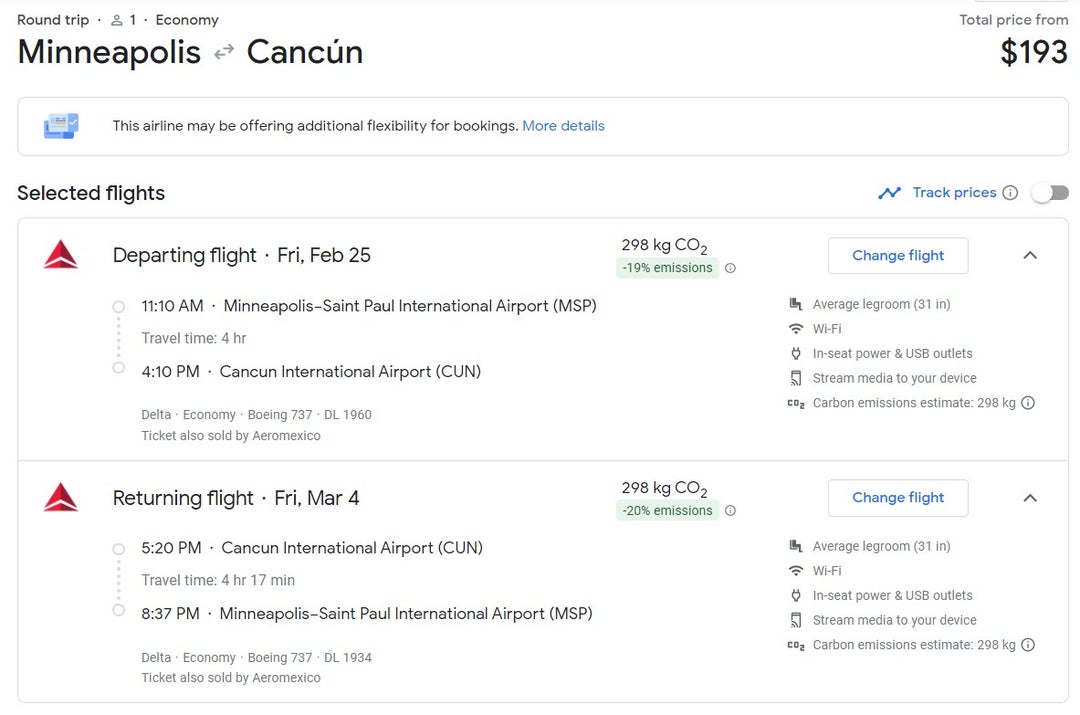 Deal alert Delta flights to Cancun from under 200 roundtrip The