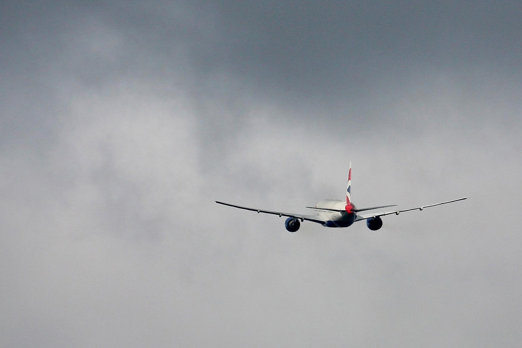 A British Airways Boeing 777 takes off from Gatwick Airport
